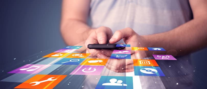 mobile applications on phone